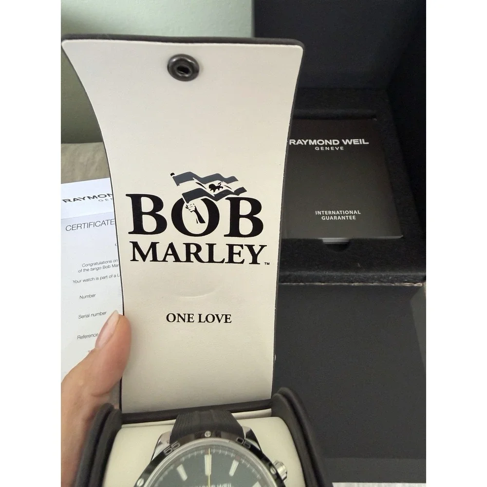 Raymond Weil Tango 300 Bob Marley Limited Edition Watch #307/600 New With Tags